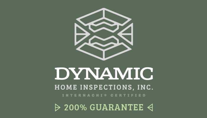 Dynamic Home Inspections logo with 200% guarantee seal.